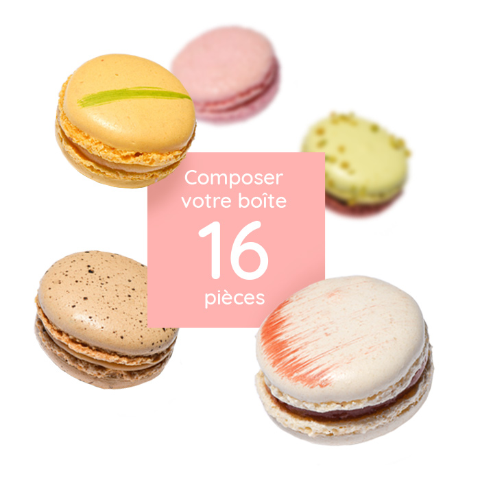 Boite de 16 macarons à composer