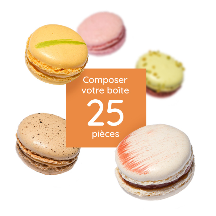 Boite de 25 macarons à composer